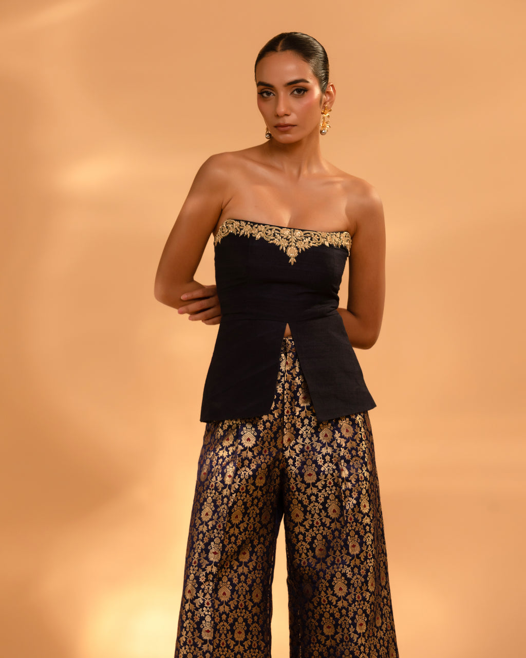 Sultana Set In Navy and Gold