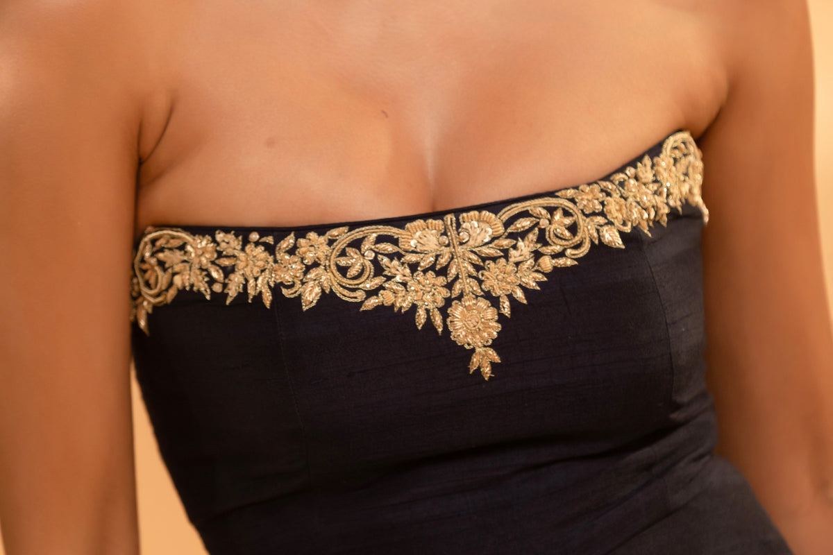 Sultana Set In Navy and Gold
